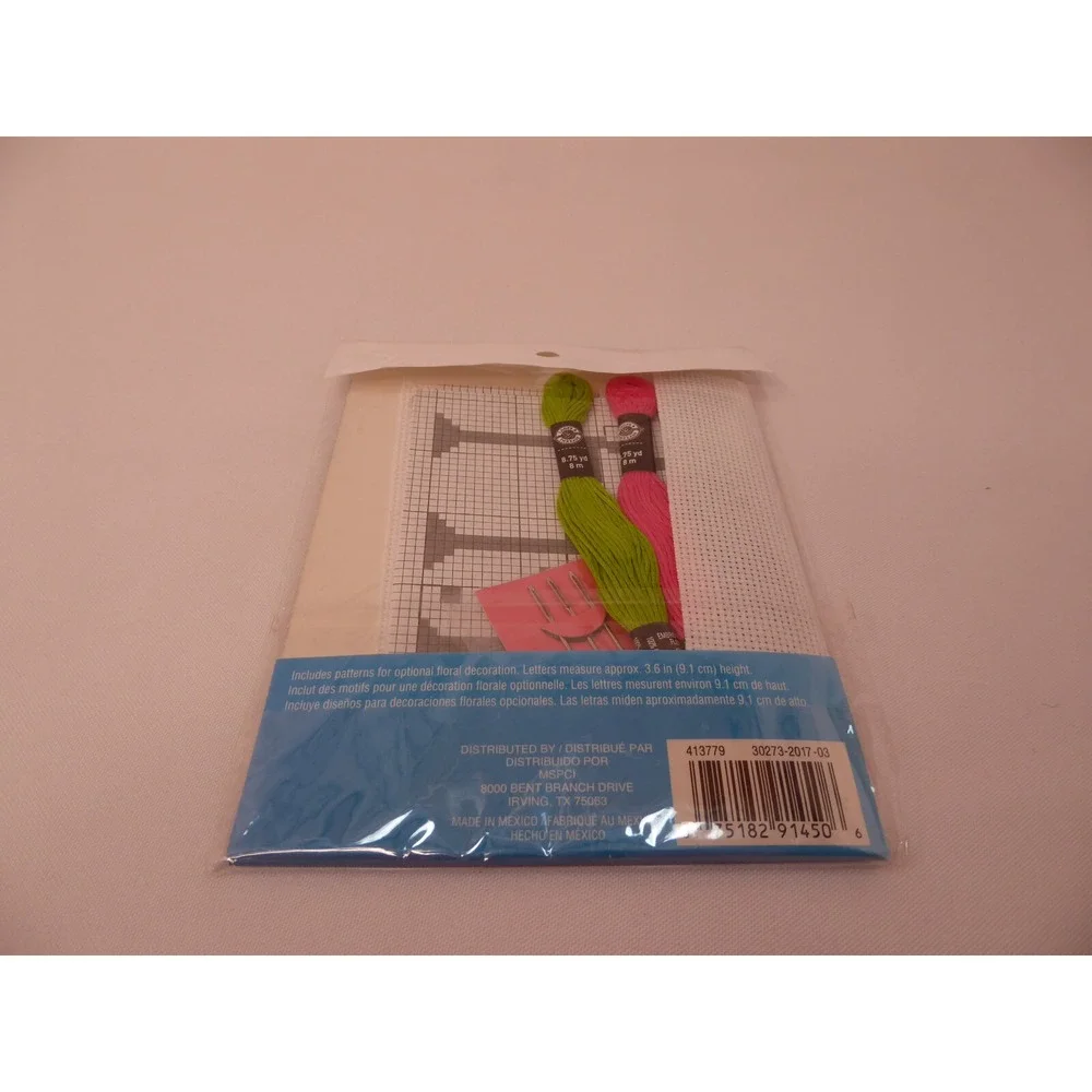 Loops & Threads Cross Stitch Letters 6 pc NEW Sealed
